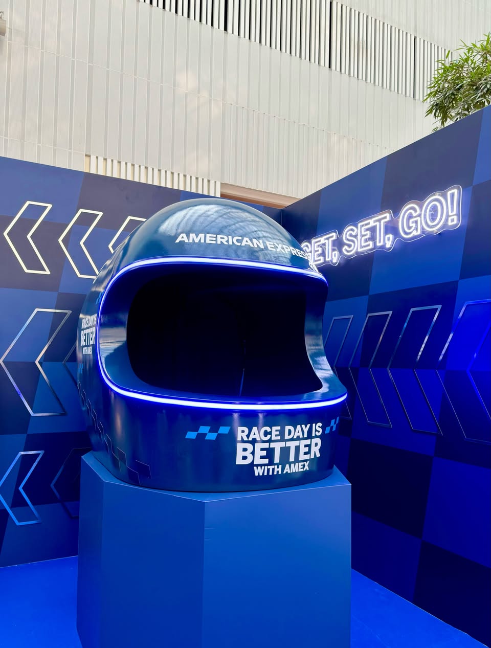 Acer Predator gaming simulator with Amex branding