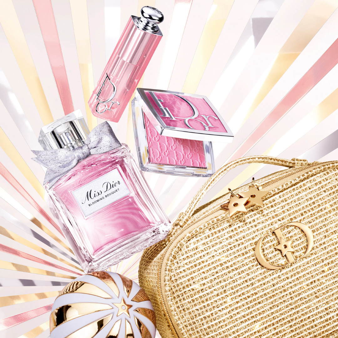 Close-up of Dior holiday collection design