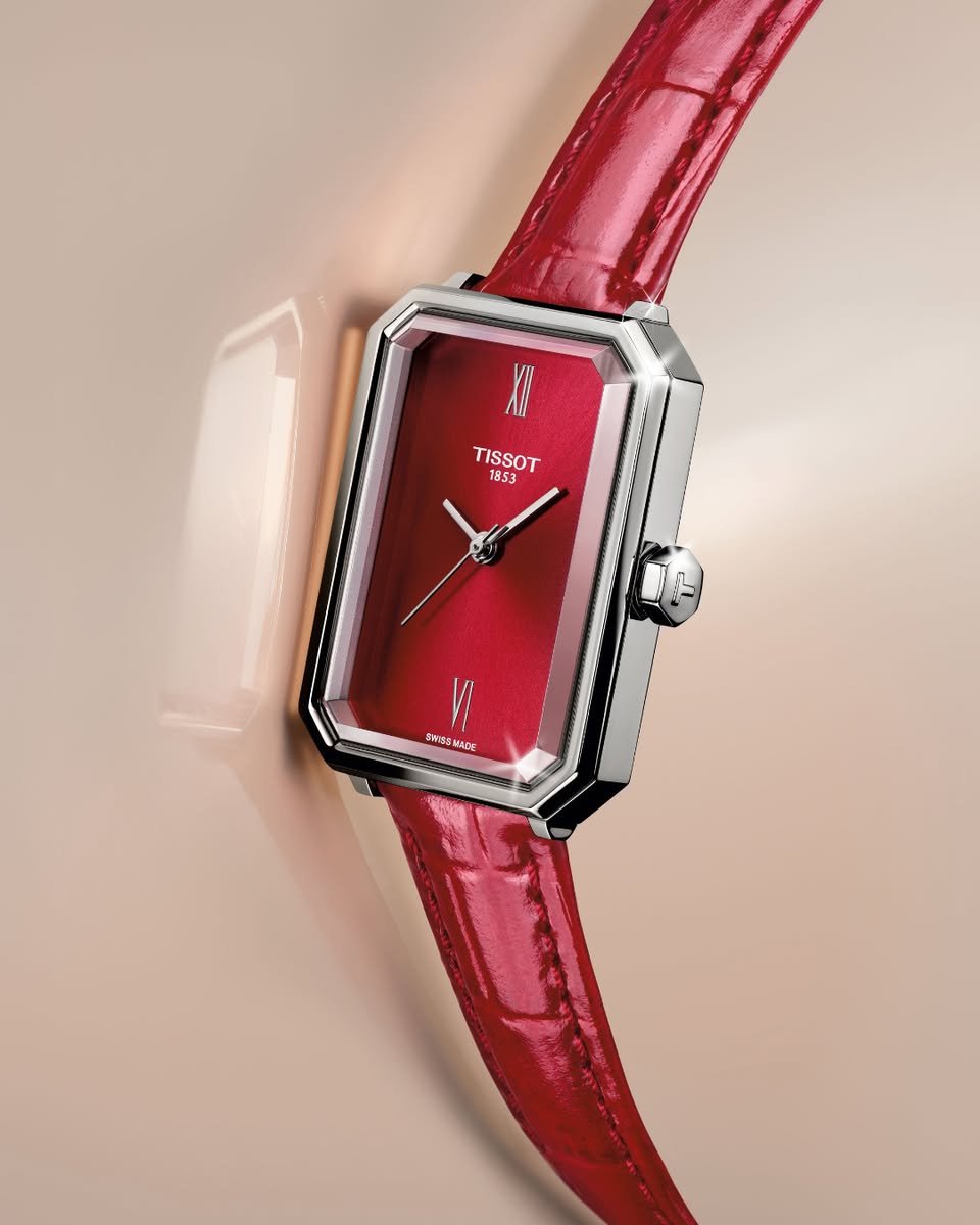 Tissot SRV watch displayed elegantly in a store