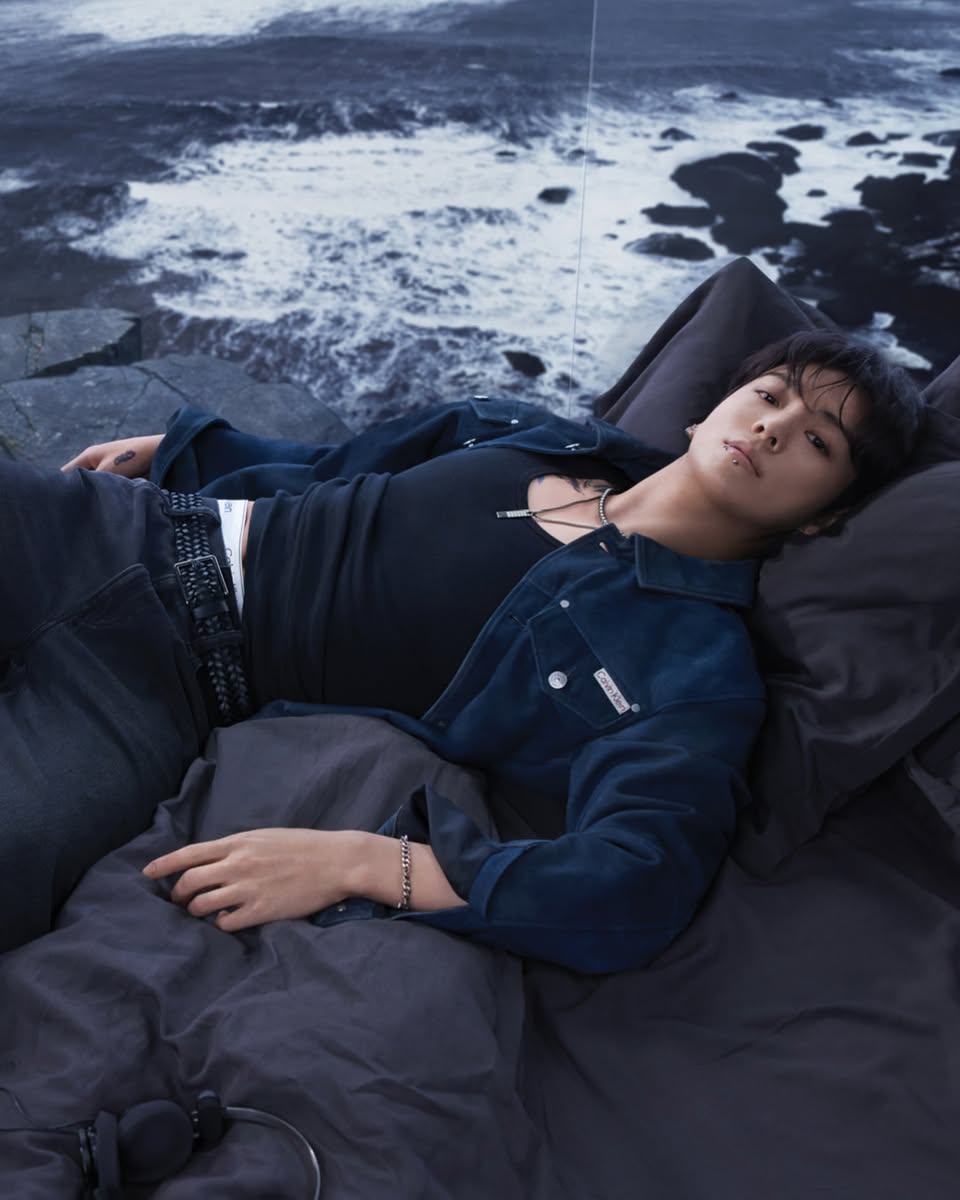 Jungkook in a relaxed, effortless denim style