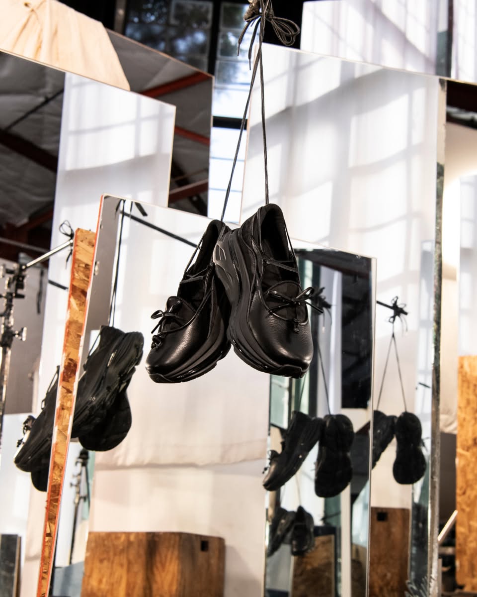 The HOKA Bondi Mary Jane shoe, showcasing its unique design