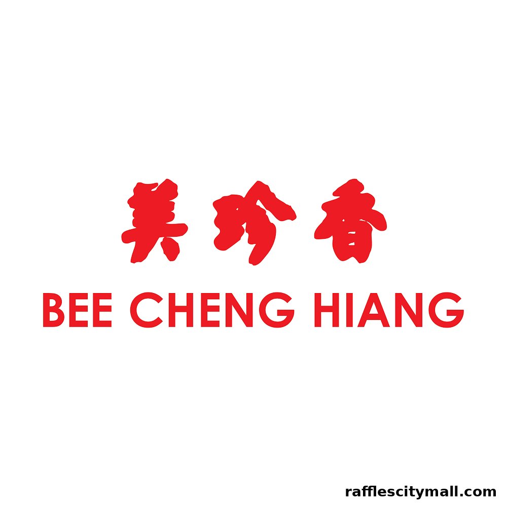 The Bee Cheng Hiang logo with Chinese characters and English text.