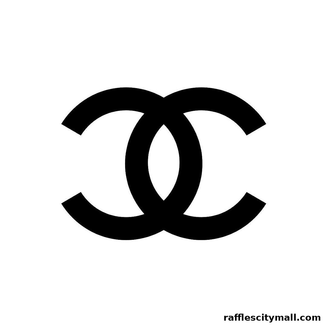 The iconic interlocking CC logo of Chanel in black on a white background.
