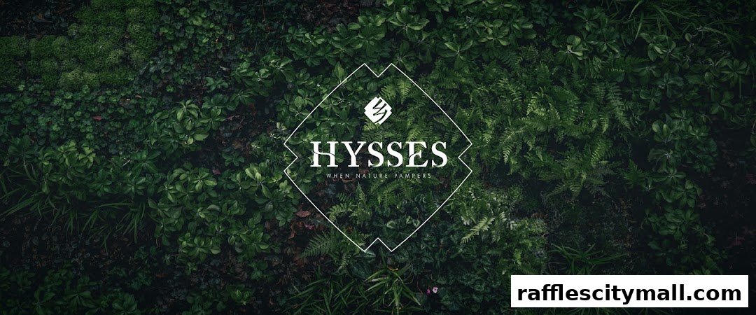 A lush green background with the HYSSES logo and tagline 'When Nature Pampers'.