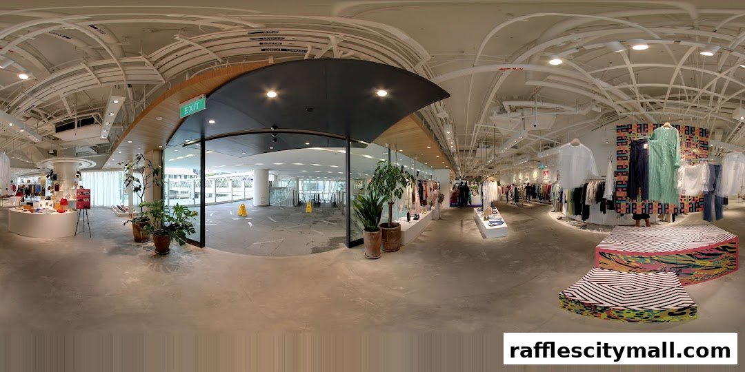 Interior view of a modern clothing store with racks of apparel and display units.