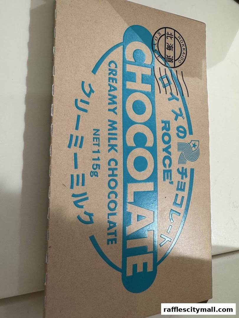 A box of Royce's Creamy Milk Chocolate from Hokkaido.