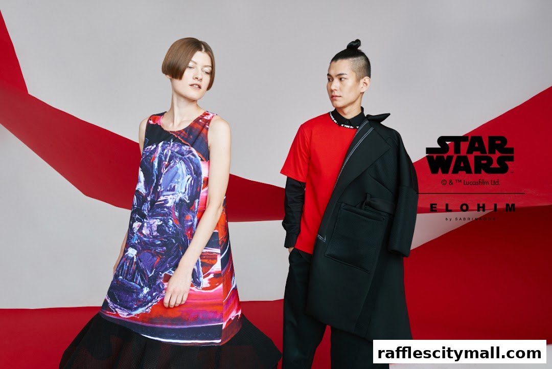 Models showcase Star Wars themed fashion by SABRINAGOH.