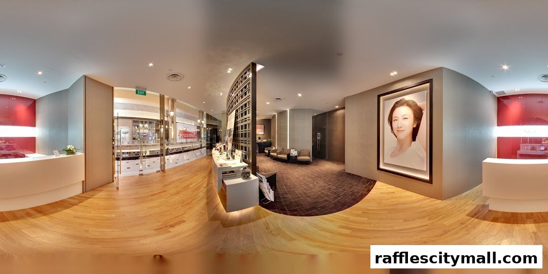Interior view of SENZE Boutique Spa with reception, seating area, and product displays.