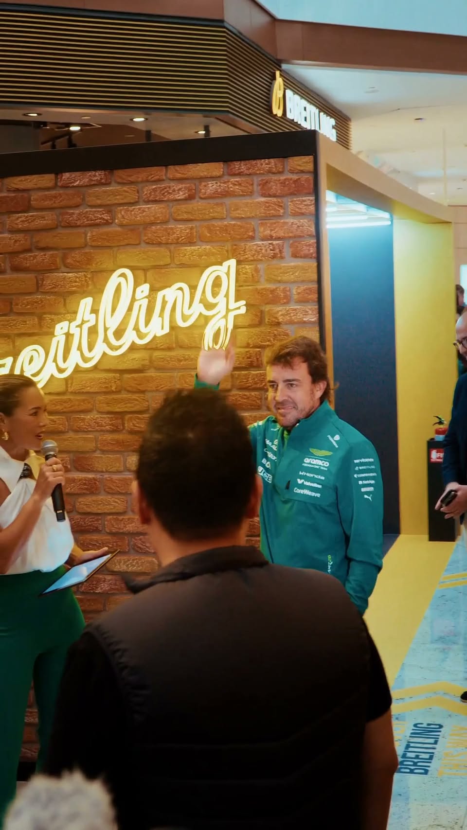 Breitling x Aston Martin Aramco Formula One Team pop-up at Raffles City