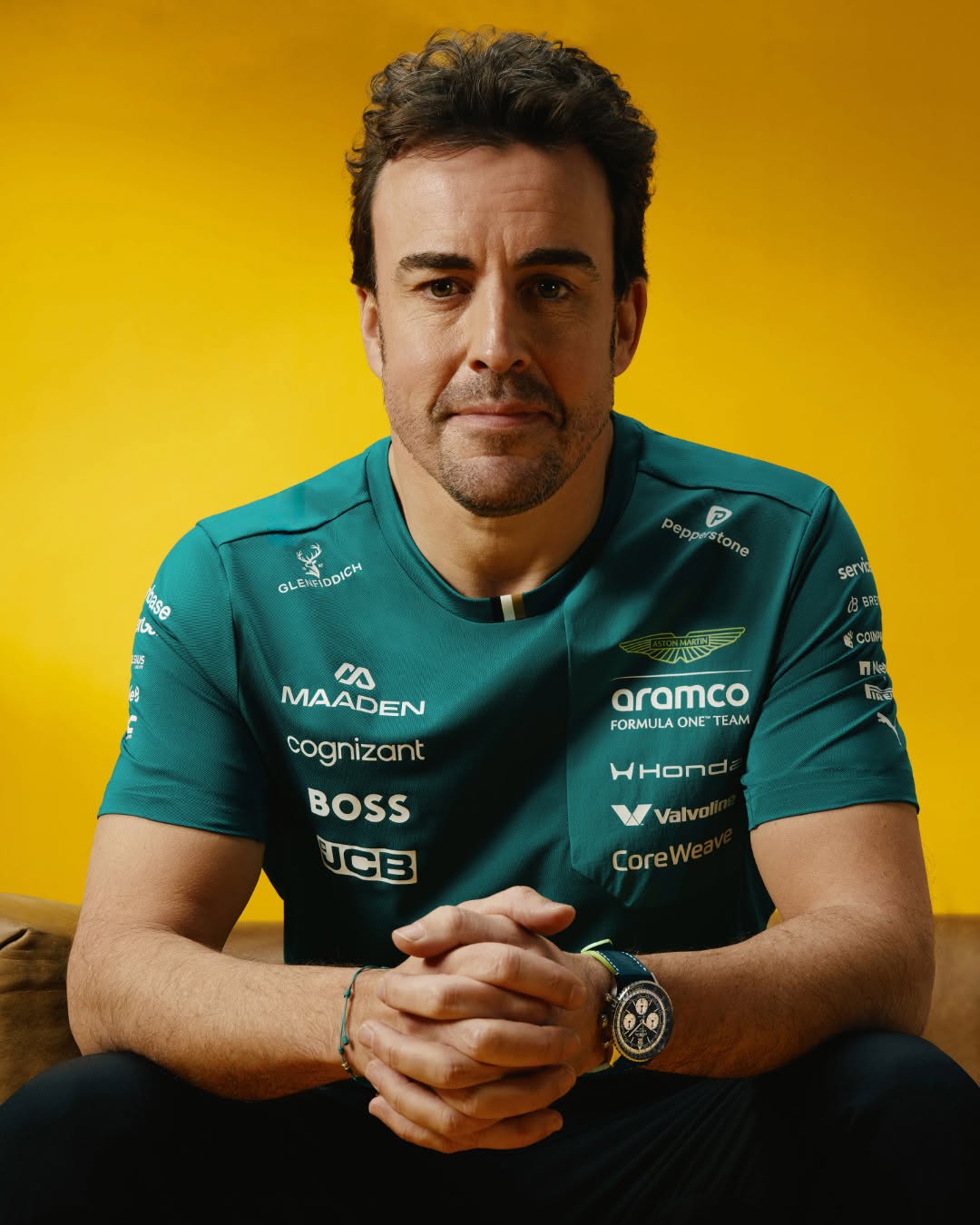 Fernando Alonso at Breitling Raffles City