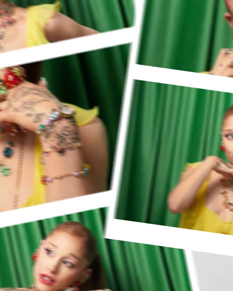 Ariana Grande wearing Swarovski jewelry pieces