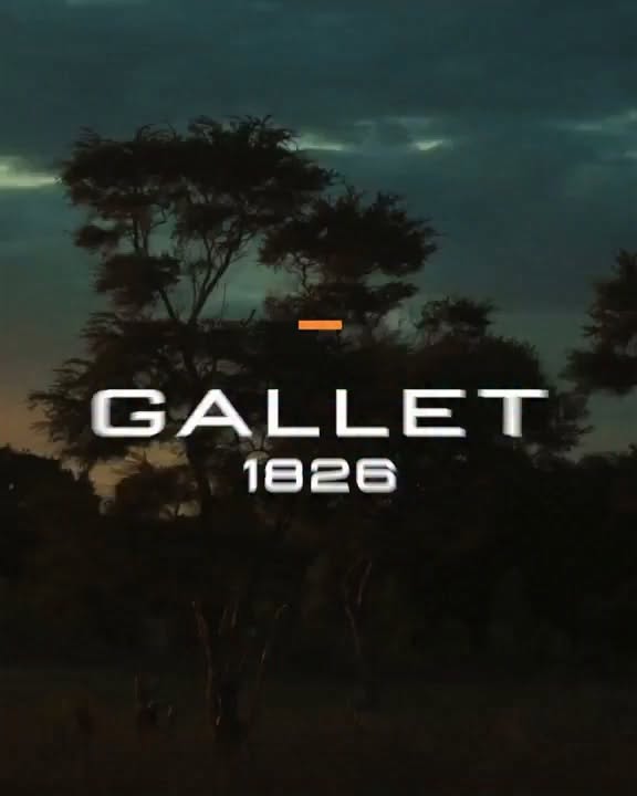 Breitling Gallet collection campaign featuring a safari adventure scene